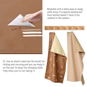 Owlowla Portable Baby Diaper Changing Pad - Stylish & Practical