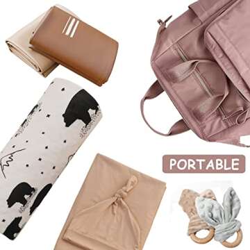 Owlowla Portable Baby Diaper Changing Pad - Stylish & Practical