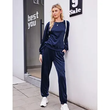 Beyove Womens Velour Jogging Suits Luxurious Comfort