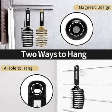 2-Pack HIPPIH Detangling Hair Brush for All Hair Types
