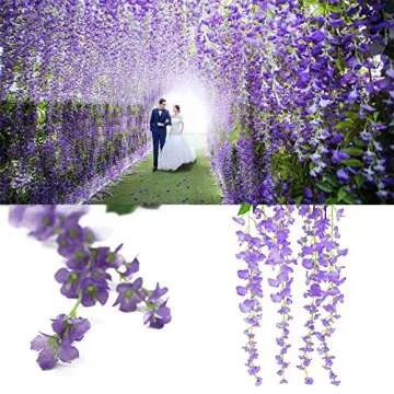 Artiflr Wisteria Vine - Stunning Silk Flowers Decor