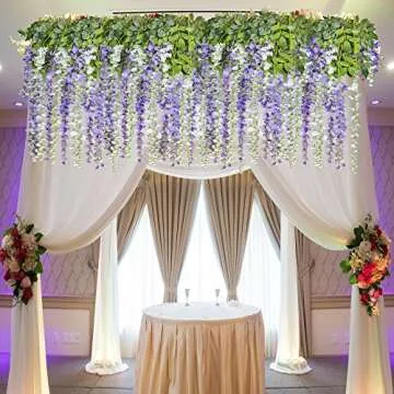 Artiflr Wisteria Vine - Stunning Silk Flowers Decor