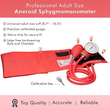 NOVAMEDIC First Aid Fanny Pack Stocked with Emergency Essentials and Professional Aneroid Sphygmoman...
