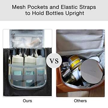 BAGSMART Toiletry Bag - Travel Organizer with Hook