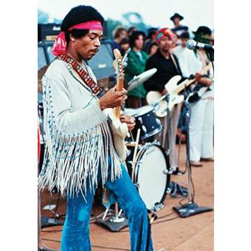Jimi Hendrix Woodstock 24x36 Inch Rolled Poster - Iconic Music Art