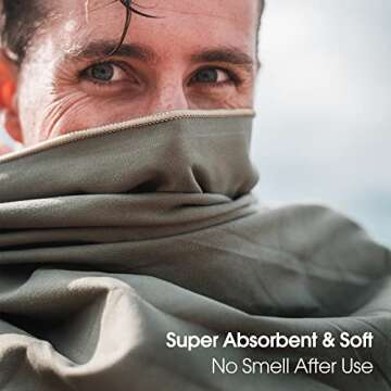 4Monster Camping Towel - Ultra Soft & Quick Dry