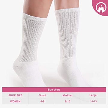 LIMPIDEE 6 Pairs Comfortable Long Women Sports Socks