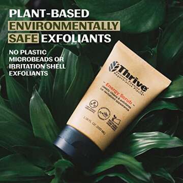 Thrive Natural Care Face Scrub - Gentle Exfoliating Face Wash Provides Deep Cleanse, Improves Skin T...