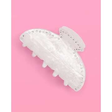 xo, Fetti Bride Veil Claw Clip | Bachelorette Party Decorations Rhinestone Detachable Veil Claw Clip | Bach Accessory, Bride To Be Gift, Bridesmaid Favors