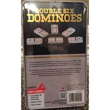 Colorful Double Six Dominoes for Family Fun
