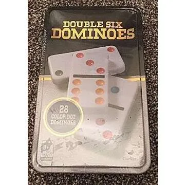 Colorful Double Six Dominoes for Family Fun