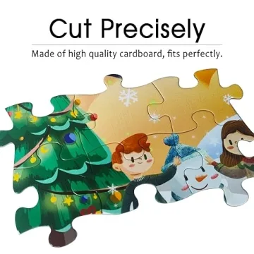 Christmas Puzzle for Kids Ages 3-8 Jumbo 72 Pieces
