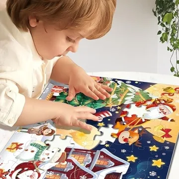 Christmas Puzzle for Kids Ages 3-8 Jumbo 72 Pieces