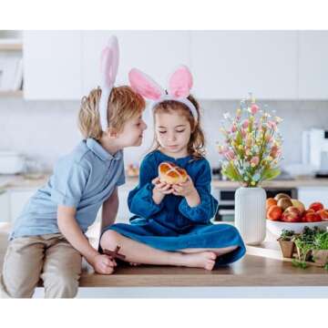 RoseCraft Artificial Easter Flower, 5 Pcs Easter Colorful Egg Berries Decorations, Spring Flower Stems Egg Twig Branches, for Home Party Vase Flower Arrangement Centerpiece Decor.