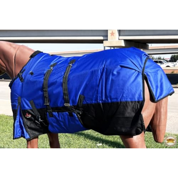 HILASON 1200D Waterproof Poly Horse Blanket - Heavy Duty