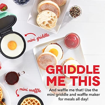 Compact DASH Mini Waffle Maker Set for Quick Meals