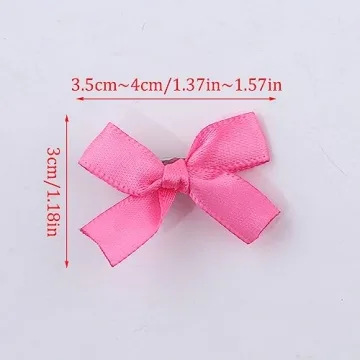 Pink Bow Hair Clips Cute Accessories for Girls