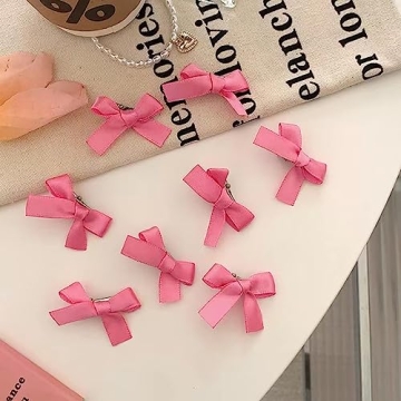 Pink Bow Hair Clips Cute Accessories for Girls