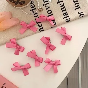 Pink Bow Hair Clips Cute Accessories for Girls