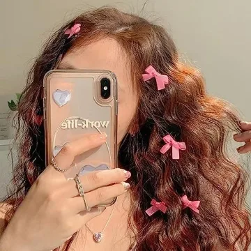 Pink Bow Hair Clips Cute Accessories for Girls