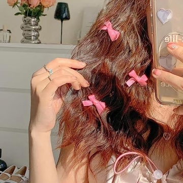 Pink Bow Hair Clips Cute Accessories for Girls