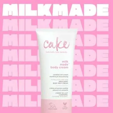 Cake Beauty, Shea Butter Body Cream Body Lotion For Women Dry Skin, Basic, Milk Made Indulgent, 7 Fl Oz
