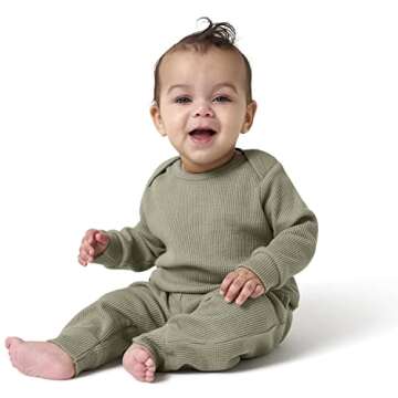 Gerber Baby Boys Toddler 2-Piece Long Sleeve Set, Green