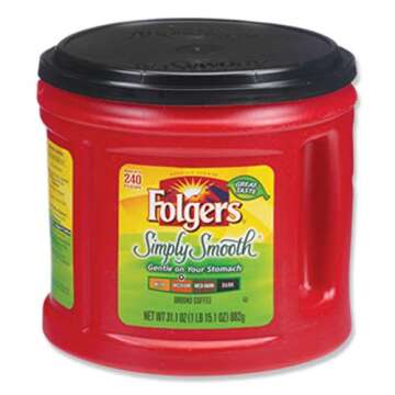 Folgers Simply Smooth Mild Roast Ground Coffee, 31.1 Ounces