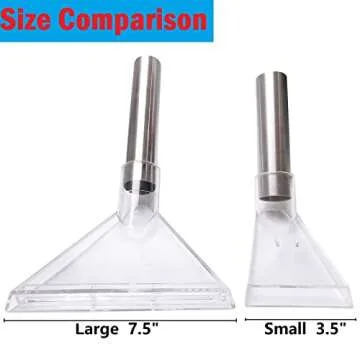 RosyOcean Universal Compatible with All Shop Vacs Extractor Attachment with 2-1/2" & 1-7/8" & 1-1/4" Three Adapters Auto Detailing Vacuum Head Extraction Accessories for Upholstery & Carpet Cleaning