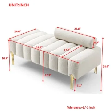Elegant Holaki Modern End of Bed Bench for Home Style
