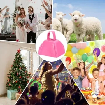 Colorful HEYLEAYAR 3Inch Cowbells for Events