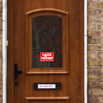 Anti-Trump 2024 Bumper Sticker 300 PCS - Red Vinyl