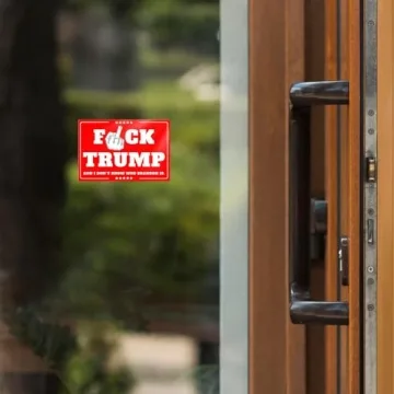 Anti-Trump 2024 Bumper Sticker 300 PCS - Red Vinyl