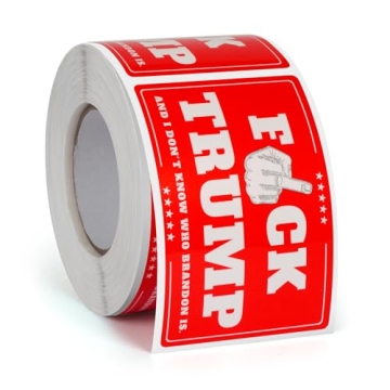 Anti-Trump 2024 Bumper Sticker 300 PCS - Red Vinyl