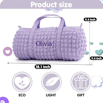 Personalized PIFTSURPRI Girls Duffle Bag for Travel