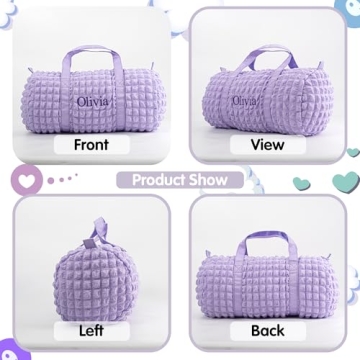 Personalized PIFTSURPRI Girls Duffle Bag for Travel