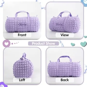 Personalized PIFTSURPRI Girls Duffle Bag for Travel