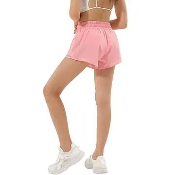 Aurefin Girls Athletic Shorts for Active Teen Girls