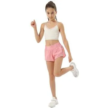 Aurefin Girls Athletic Shorts for Active Teen Girls