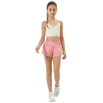 Aurefin Girls Athletic Shorts for Active Teen Girls