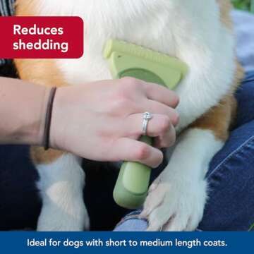Shed Magic De-Shedding Tool for Short Hair Dogs