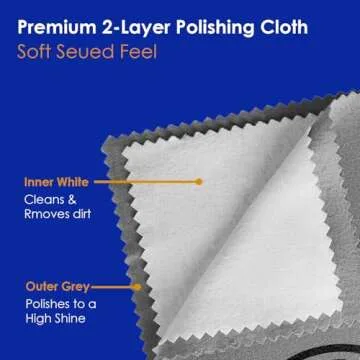 Eco-Friendly Jewelry Cleaning Cloth for Gold & Silver