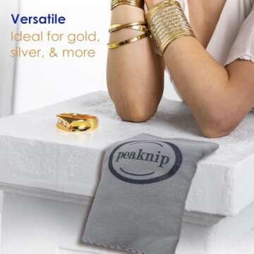 Eco-Friendly Jewelry Cleaning Cloth for Gold & Silver