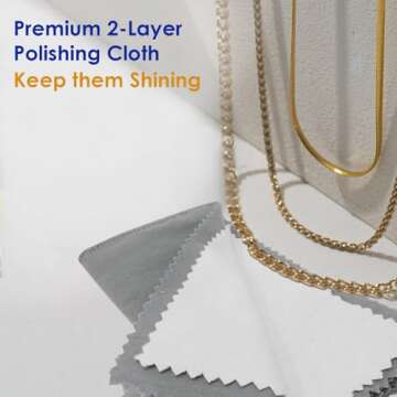 Eco-Friendly Jewelry Cleaning Cloth for Gold & Silver