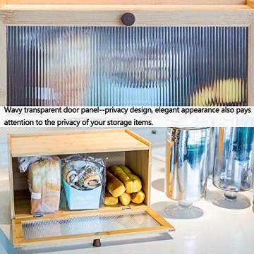 ETMI Bamboo Bread Box - Stylish Kitchen Storage Solution
