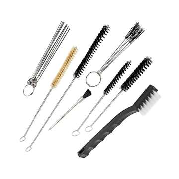 YXCCSE 17 Piece Spray Gun Cleaning Kit, Spray Gun Cleaning Brush Set Airbrush Cleaning Kit - Fit for HVLP Gravity,Spray Gun Paint Gun,Air Tools,Airbrushes, Tattoo Equipment etc