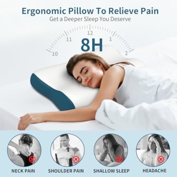 Cervical Neck Pillow for Ultimate Pain Relief Sleep Comfort