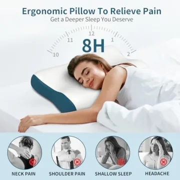 Cervical Neck Pillow for Ultimate Pain Relief Sleep Comfort