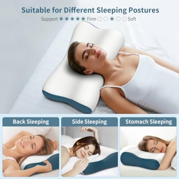 Cervical Neck Pillow for Ultimate Pain Relief Sleep Comfort