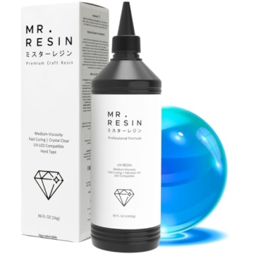 1kg Bulk UV Resin by MR. RESIN Crystal Clear UV Epoxy Resin for Crafts, Jewelry Making, Keychains, M...